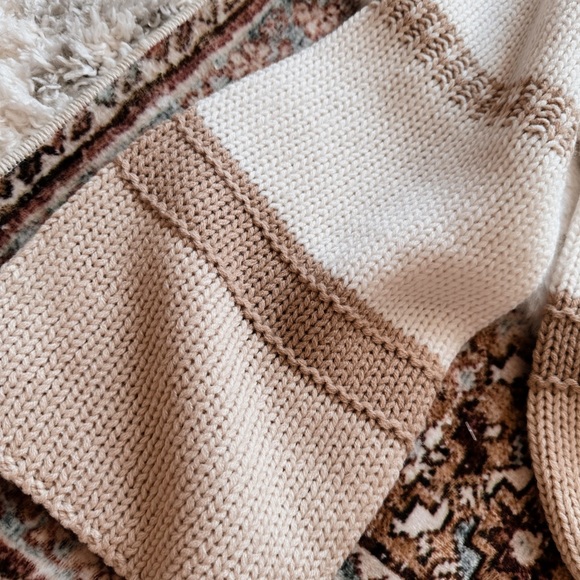 SOLD Sincerely Jules Latte&Cream Knitted Sweater - Picture 6 of 8